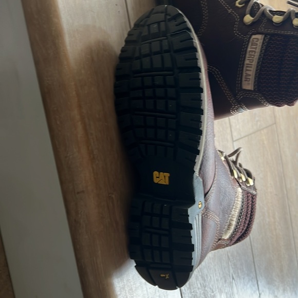 NWOT Caterpillar steel toe lace up work boots sz 9 - Picture 3 of 4